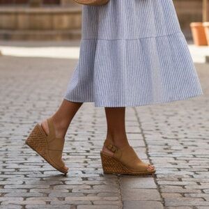 Sorel Women's Tan Peep-Toe Heels Sz 8
